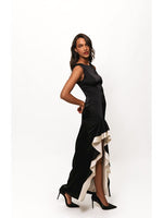 Load image into Gallery viewer, Primrose Maxi Dress in Black/Ivory
