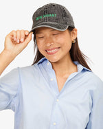 Load image into Gallery viewer, Bon Vivant Baseball Hat in Faded Black
