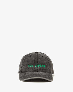 Bon Vivant Baseball Hat in Faded Black