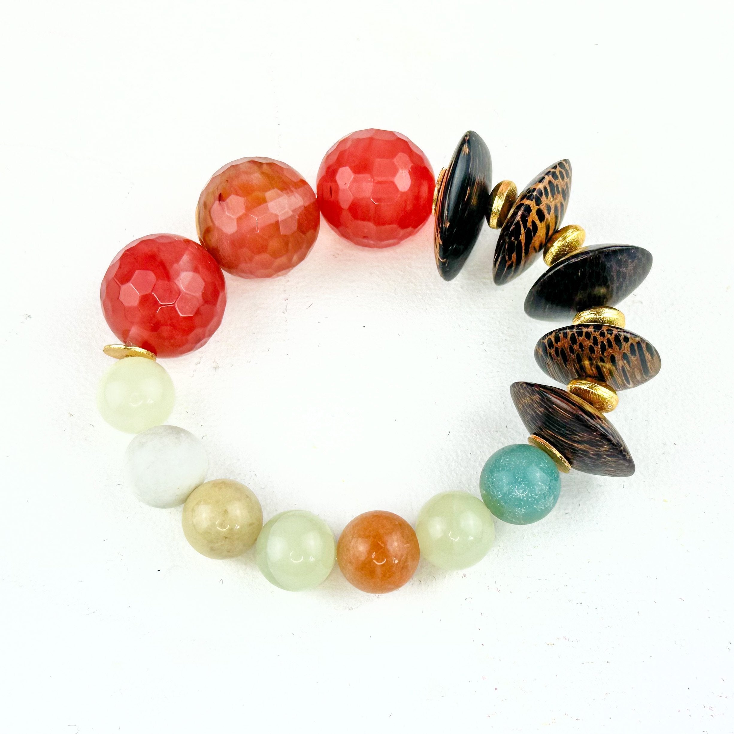 Fall Pastels Mixed Media Bracelet II