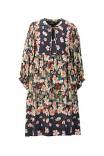 Load image into Gallery viewer, Melinda Print Dress in Black
