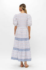 Load image into Gallery viewer, Puff Maxi Dress in Ellis Blue
