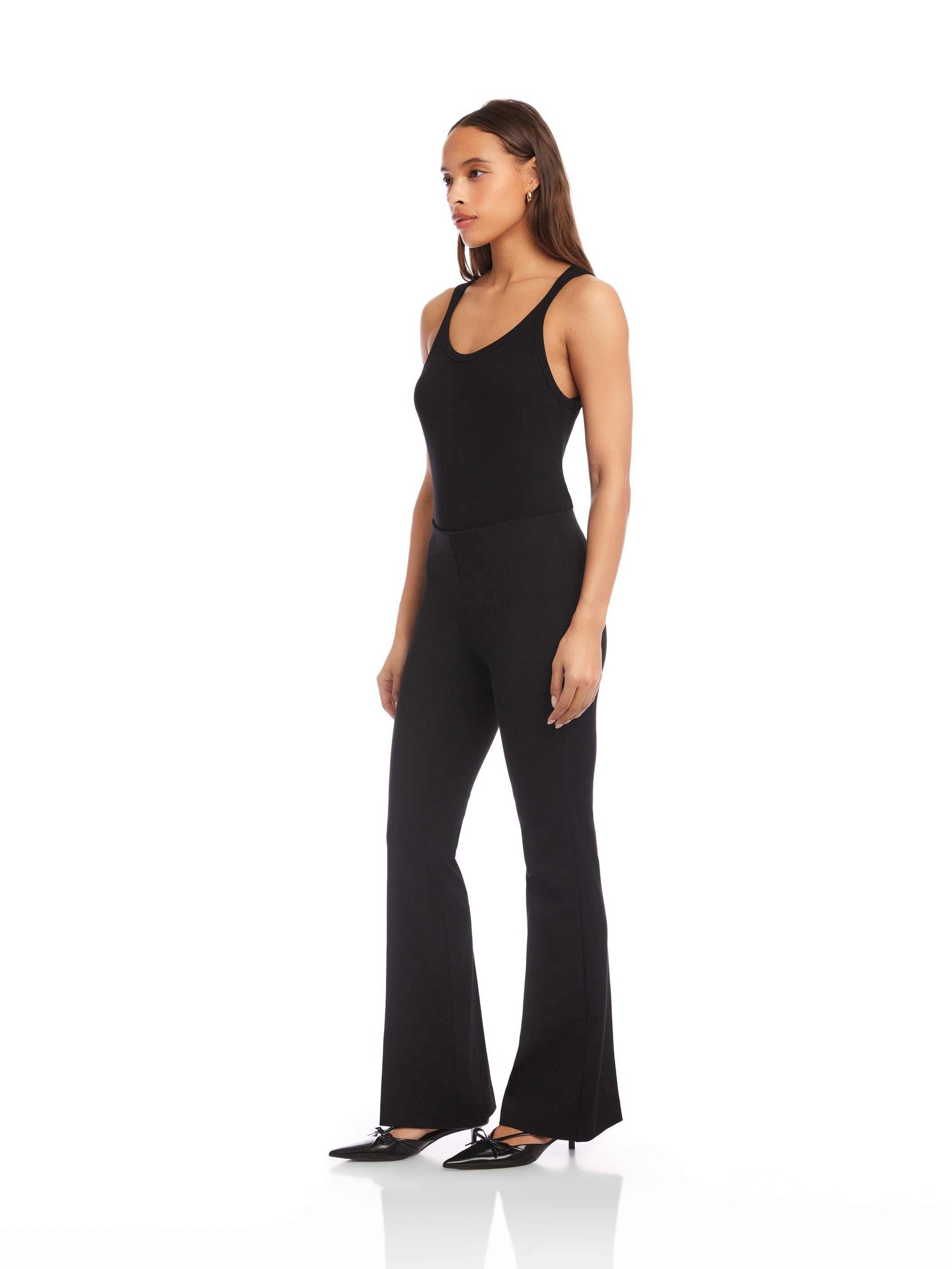 City Bootcut Pants in Black