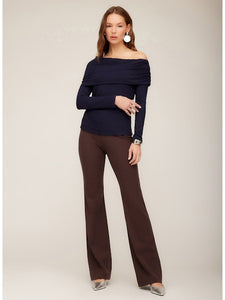 Bootcut Pants in Navy