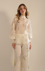 Load image into Gallery viewer, Fiona Blouse in Cream Garden Multi
