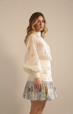 Load image into Gallery viewer, Fiona Blouse in Cream Garden Multi
