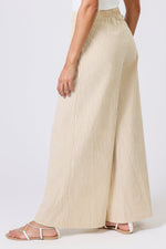 Load image into Gallery viewer, Rene Trousers in Brown and White Stripe
