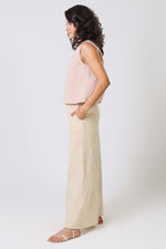 Load image into Gallery viewer, Rene Trousers in Brown and White Stripe
