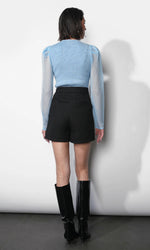 Load image into Gallery viewer, Honey Sheer Sleeve Sweater Top in Moonstone
