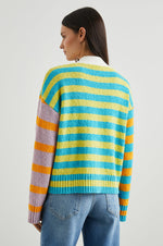 Load image into Gallery viewer, Geneva Cardigan in Mixed Stripe
