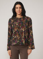 Load image into Gallery viewer, Paislee Blouse in Moody Moire
