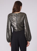 Load image into Gallery viewer, Pace Blouse in Metallic Space Print
