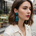 Load image into Gallery viewer, Cuba Clip On Earring in Cobalt Marl
