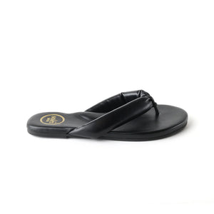 Gisel Pillow Strap Sandal in Noir