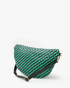 Grande Fanny in Mint Opal & Black Woven Zig Zag