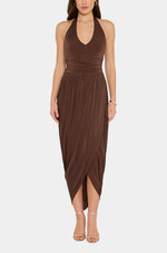 Load image into Gallery viewer, Rosado Midi Dress in Cocoa
