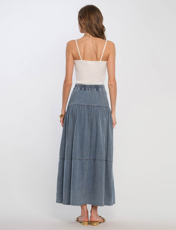 Winnie Skirt in Chambray