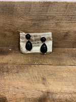 Load image into Gallery viewer, Cuba Clip Earrings in Black
