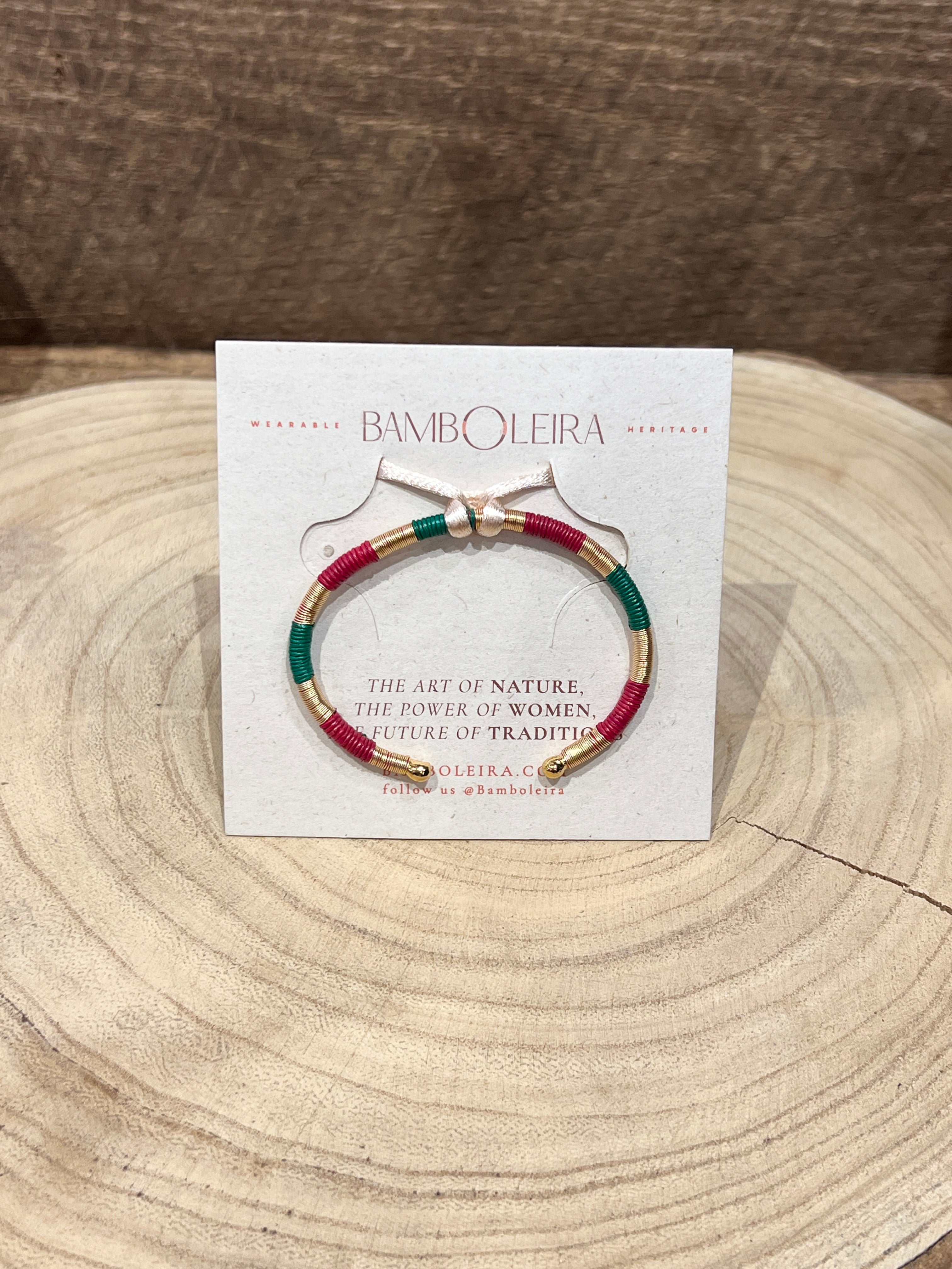 Clarte Bangle Maxi in Red and Green