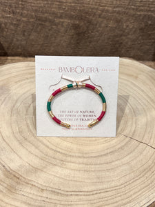Clarte Bangle Maxi in Red and Green
