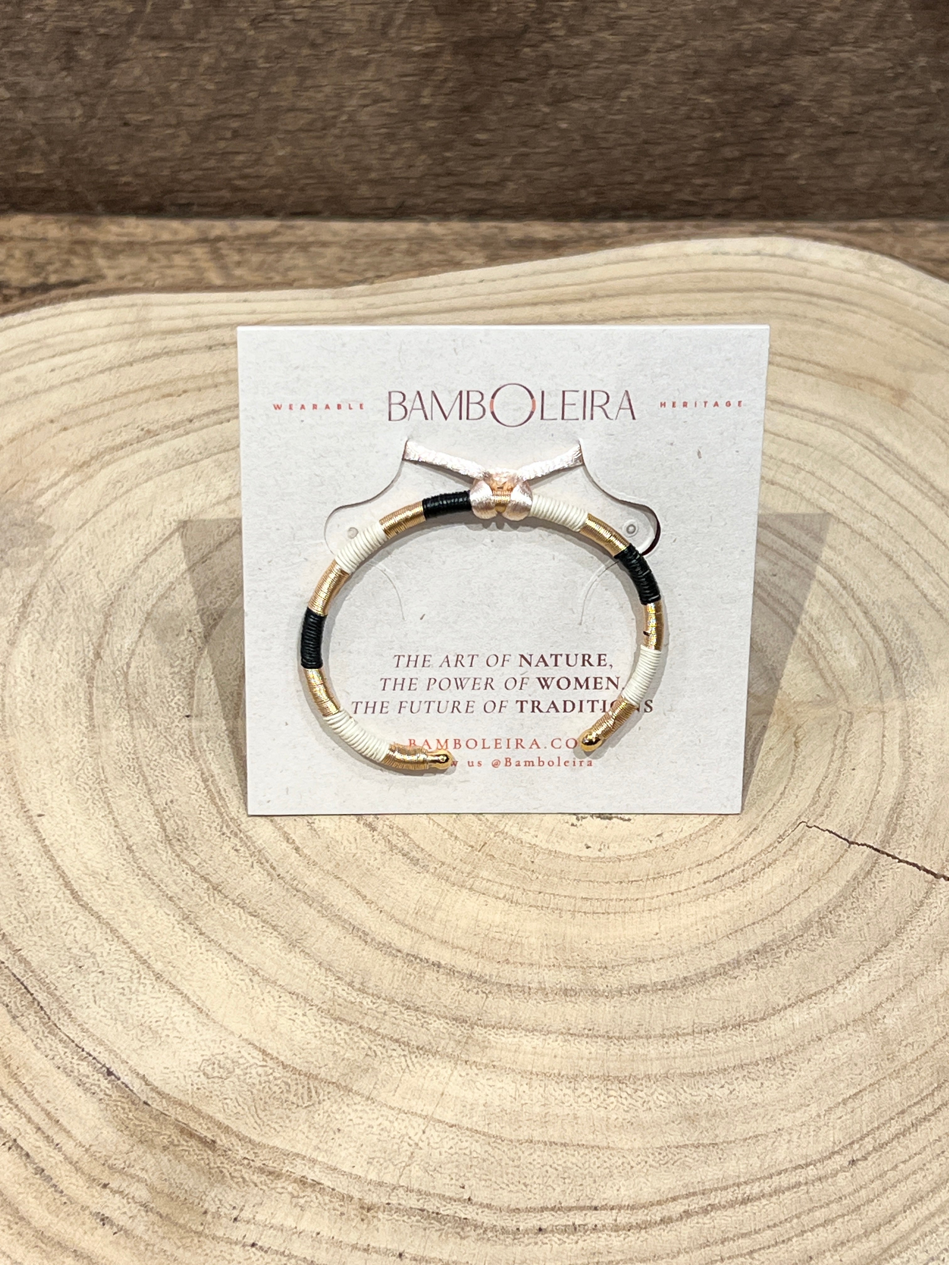 Clarte Bangle Maxi in Ivory and Black