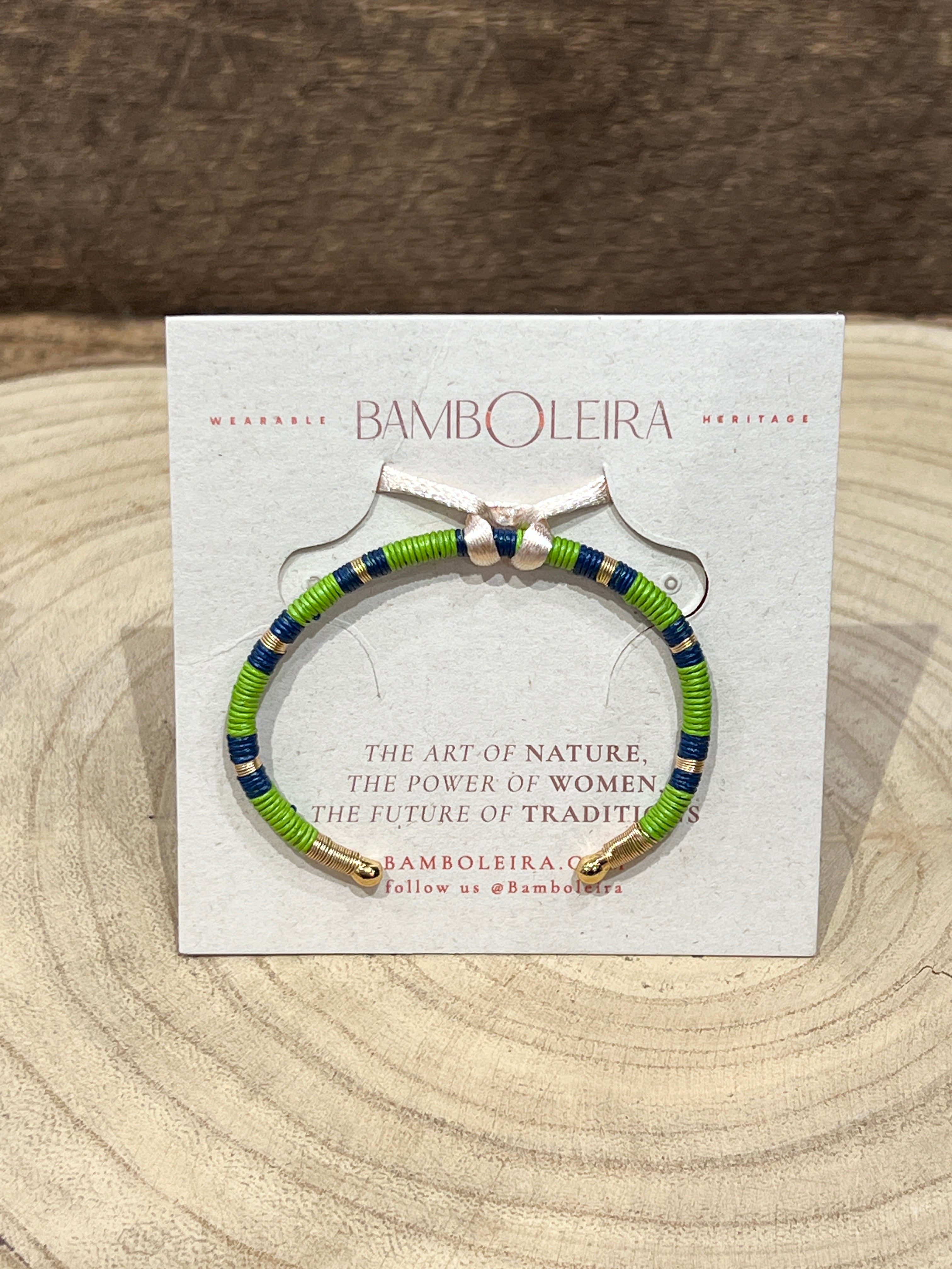Clarte Bangle in Green and Blue