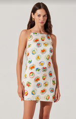 Load image into Gallery viewer, Samira Dress in Ivory Fruit Cocktail
