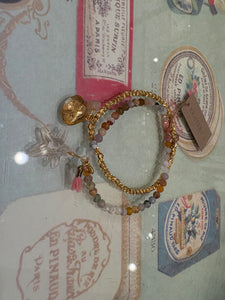 Sea Star Bracelet Set in Light Peach