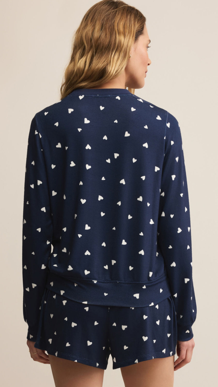 Classic Hearts Long Sleeve in Eclipse