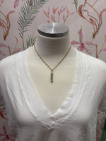 Load image into Gallery viewer, I Love You More Charm on Gold Singapore Chain
