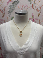 Load image into Gallery viewer, Pizza Charm on Gold Paperclip Chain w/ Carabiner
