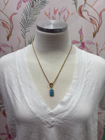 Load image into Gallery viewer, Cape Cod Charm on Gold Spiga Chain w/ Carabiner
