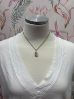Load image into Gallery viewer, NYC Skyline Charm on Gold Singapore Chain
