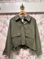 Load image into Gallery viewer, Carrington Button Up Jacket in Axe
