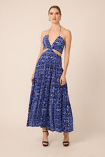 Load image into Gallery viewer, Frida Dress in Santorini Print
