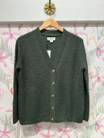 Load image into Gallery viewer, Monet V-Neck Cardigan in Pine
