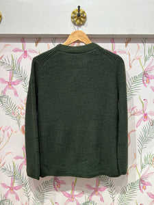Monet V-Neck Cardigan in Pine