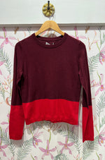 Load image into Gallery viewer, Roxy Long Sleeve Top in Syrah
