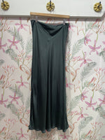 Load image into Gallery viewer, Cadence Satin Skirt in Marsh
