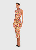 Load image into Gallery viewer, Damira Dress in Potpourri Print
