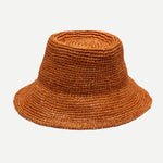 Load image into Gallery viewer, Tali Raffia Bucket Hat in Rust
