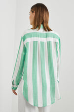 Load image into Gallery viewer, Jaylin Shirt in Jade Stripe
