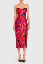 Load image into Gallery viewer, Ivy Midi Dress in Pink Multi

