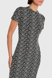 Rosaria Dress in Black/White