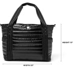 Load image into Gallery viewer, Jetset Wingman Tote Bag in Pearl Black
