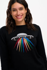 Astrid Jumper in Metallic Rainbow UFO