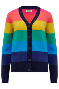 Izzy Cardigan in Rainbow Stripes