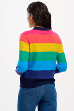 Load image into Gallery viewer, Izzy Cardigan in Rainbow Stripes
