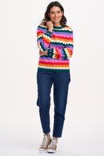 Load image into Gallery viewer, Ivona Sweater in Multi Beach Waves
