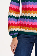 Load image into Gallery viewer, Ivona Sweater in Multi Beach Waves
